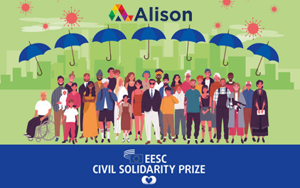 Alison wins the EESC Civil Solidarity Prize