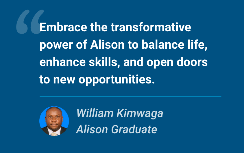 Transforming Lives with Alison: William Kimwaga’s Story